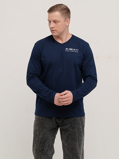 Лонгслив "Оникс" Тёмно-синий арт.мк1282