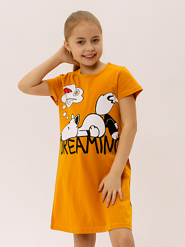 Платье "Мульти" Горчичный арт. дк290г
